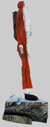 Click to see it big Weihnachtsmann 1105, Holzskulptur